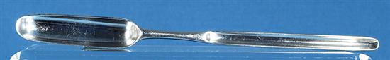 An early George III silver marrow scoop, Length 214mm Weight 1.3oz/41grms